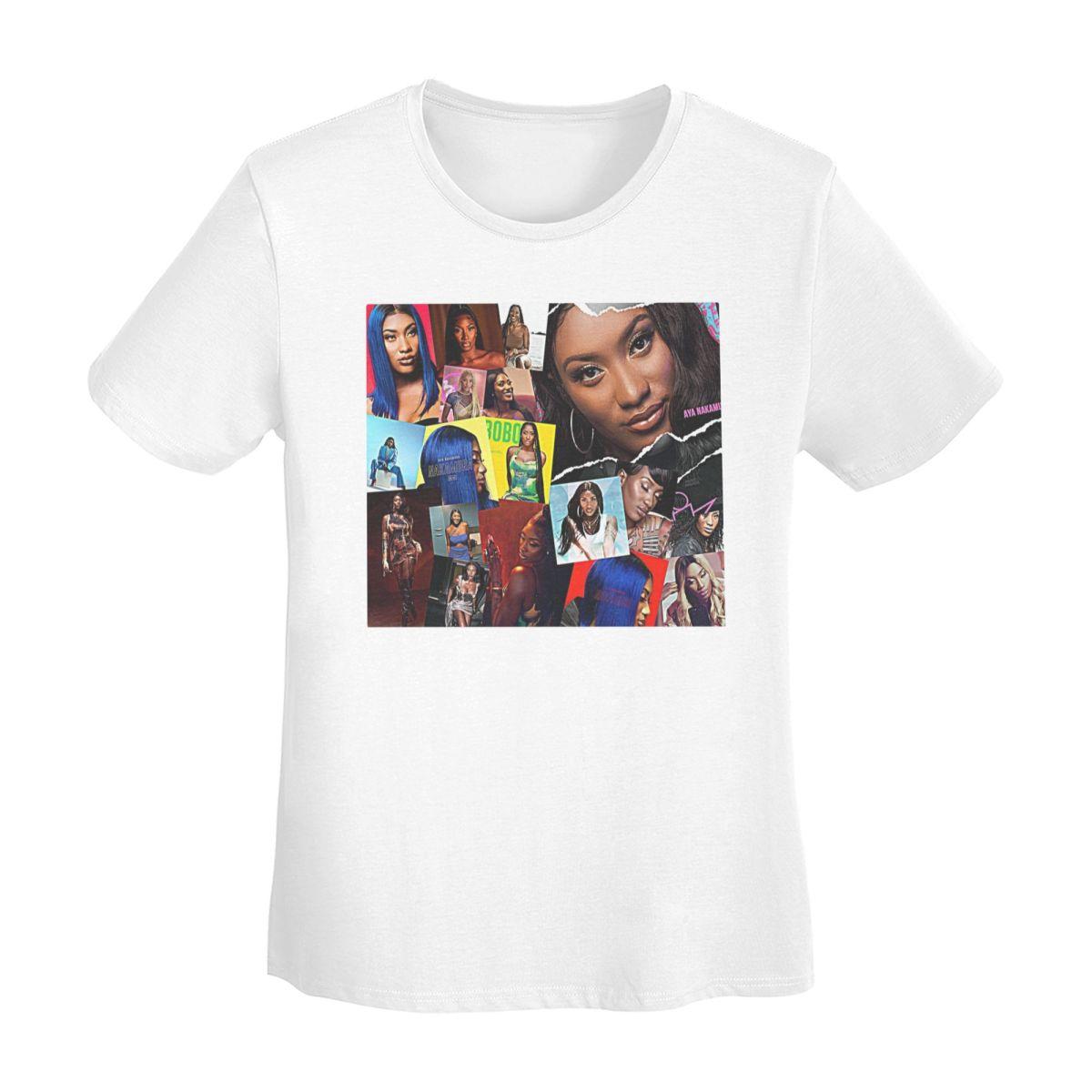

Aya Nakamura TShirt Women Short Sleeve T Shirts Crew Neck Clothing Cotton Summer Tees Streetwear S