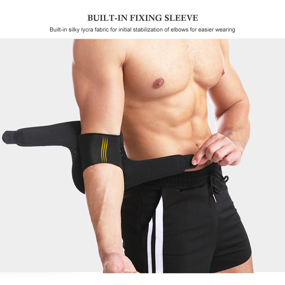 Verstellbare Ellbogenbandage Atmungsaktive Ellbogenstütze für Sport Laufen Tennis Basketball