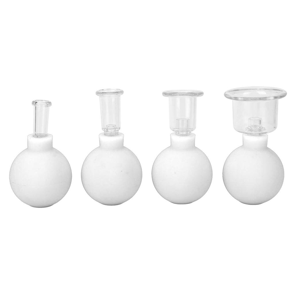 Vacuum Cupping Kit Remove Dampness Massage Broken Resistant Improve Blood Circulation Cupping Set White