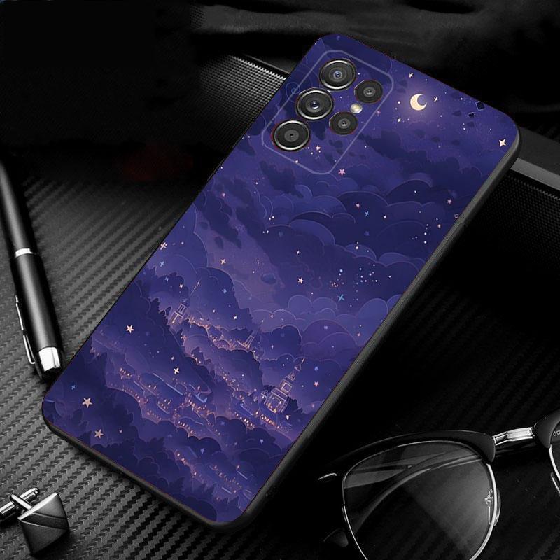 Sceneary Landscape Moon Phone Case For Samsung A52S A21S A33 A23 A13 A14 A32 A52 A53 A54 A51 A71 A15