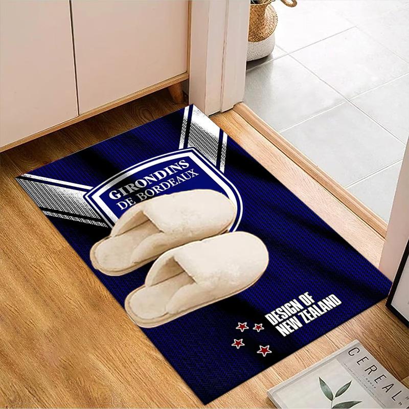 Giron-de Football Crest Printed Office Carpet Chair Cushion Entryway Rug, Rugs for Living Room, Bedroom Christmas gifts