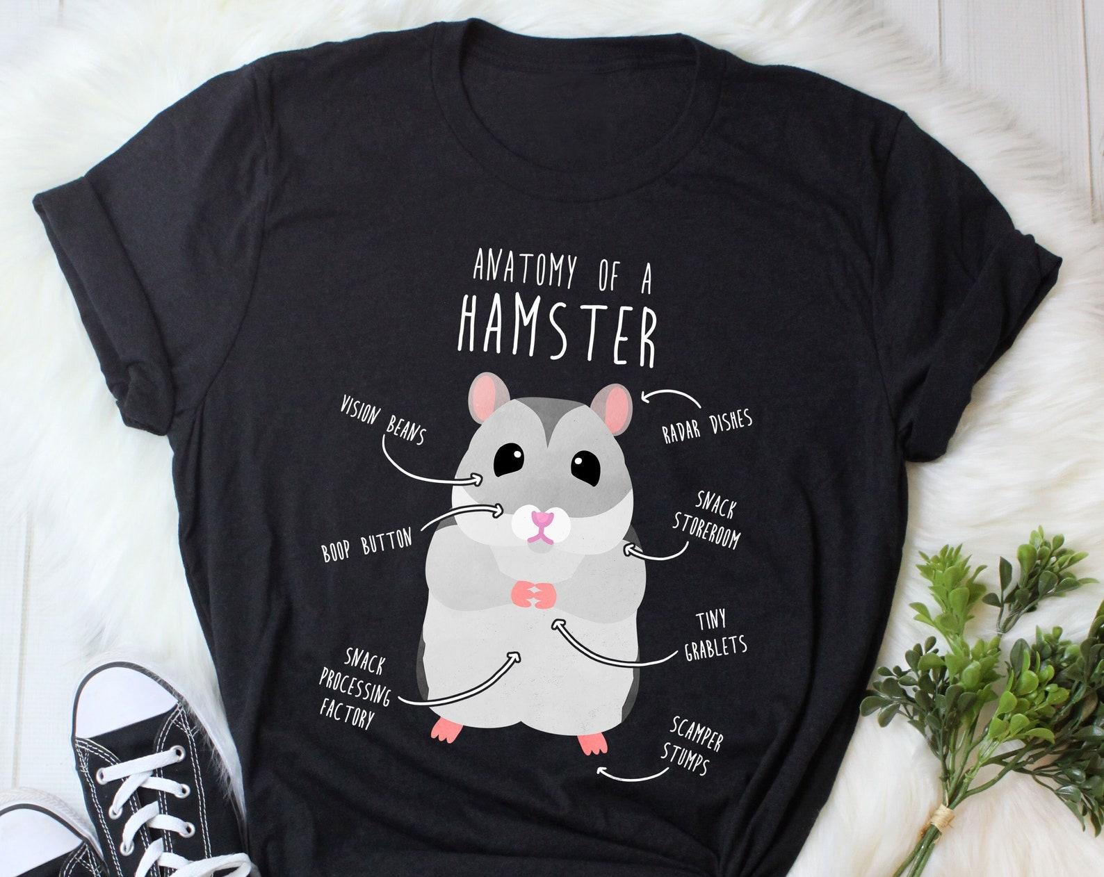 Winter White Dwarf Hamster Shirt, , , Funny Hamster Lover Gift, Cute Pocket Pet T-shirt, Russian Hamster Lover Tshirt, Tee, Mom, Dad 100