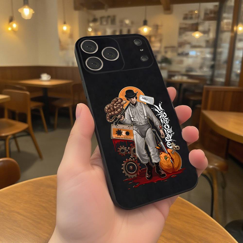 

A C-Clockwork O-Orange Phone Case For iPhone 17,16,15,14,13,12,11,Pro,Max,Plus Black Soft Cover iPhone16pro