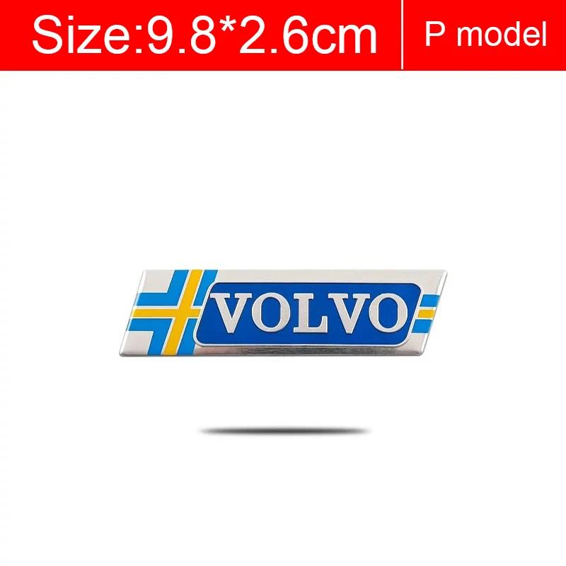 1pcs Car Accessories 3D Aluminum Logo Indoor Decoration Fender Trunk Stickers For Volvo Rdesign T6 AWD C30 C70 S40 S60 S70 S80