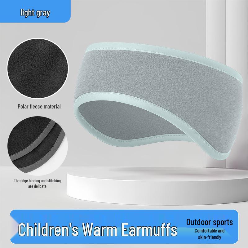 Children's Winter Ear Warmer Headband: Thick Fleece, Windproof, Cold-Proof for Running, Skiing, and Cycling.