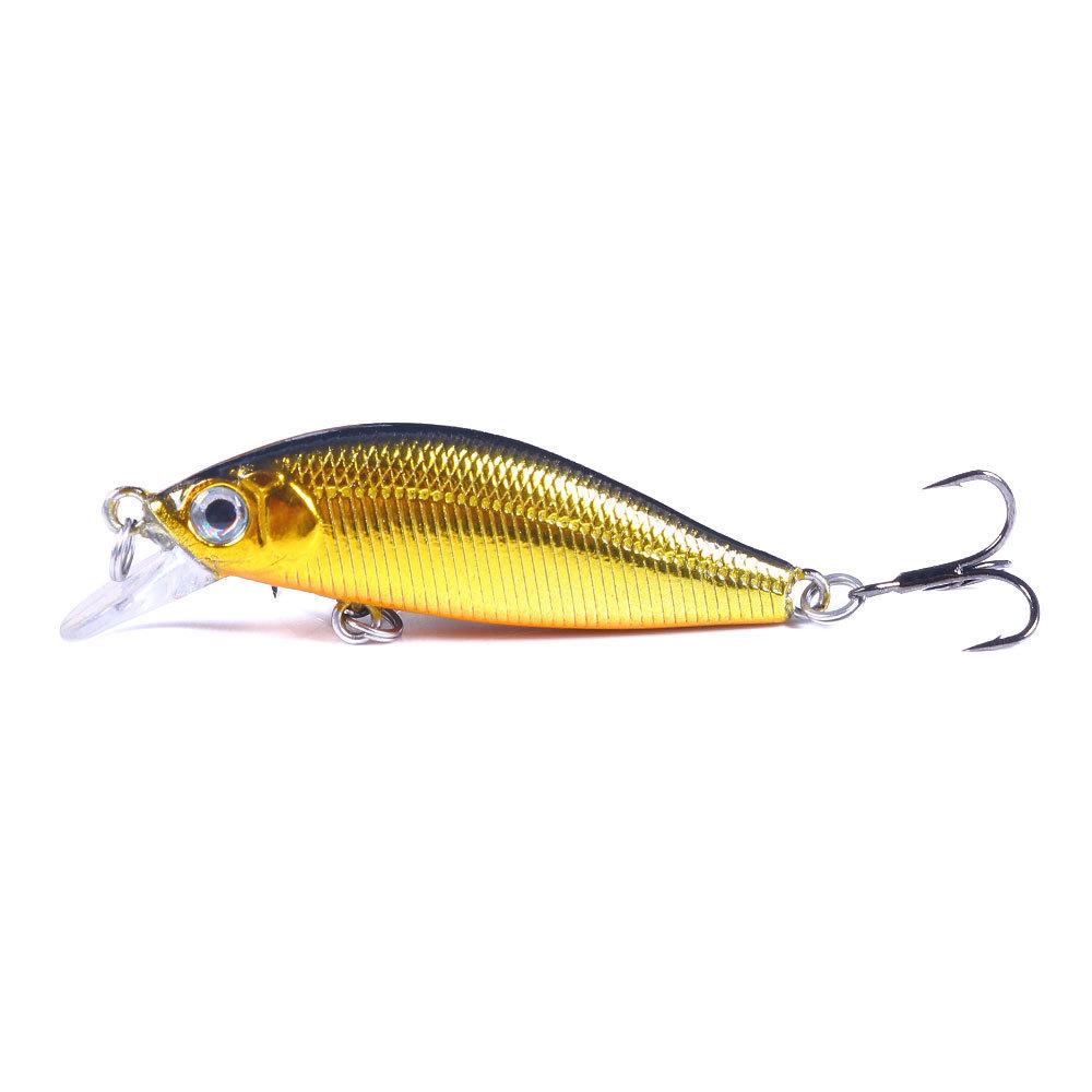 

5cm3gLure Bait Sinking Tongue Plate Minnow Double Hook Bionic Bait Long Casting Special Freshwater Saltwater Universal Bass Crap 5cm-3g-12