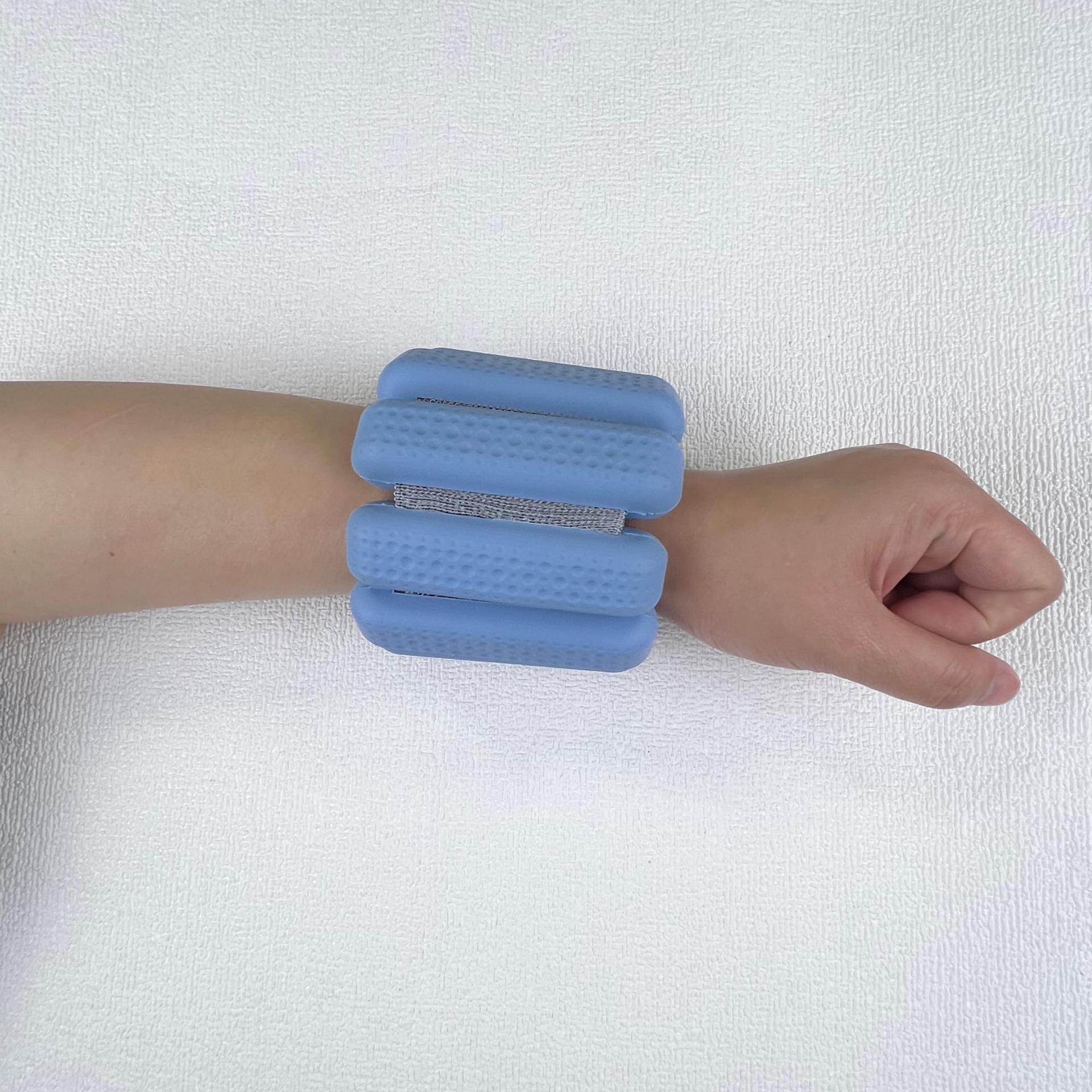 Silicone Weighted Wristbands for Fitness, Yoga, Pilates - Unisex, 2lb Home Use 2 lb