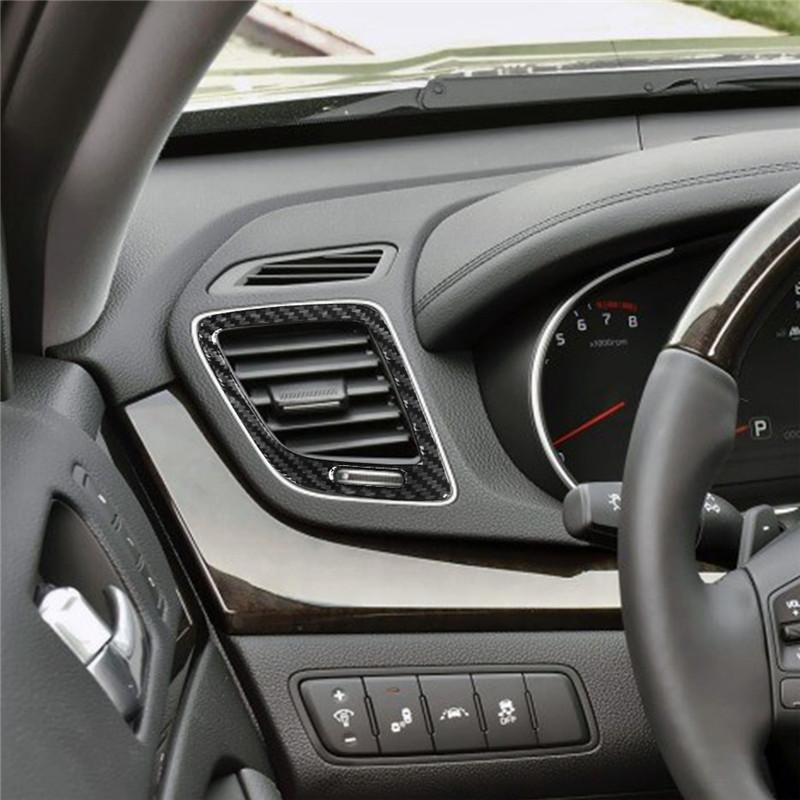 For Kia Cadenza 2014-2016 Auto Styling Accessories Car Interior Decoration Protection Carbon Fiber Sticker
