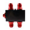 Billet Oil Filter Sandwich Plate Adaptor With In- Line Oil Thermostat Sandwich With Thermostat AN10 Fitting Adapter
