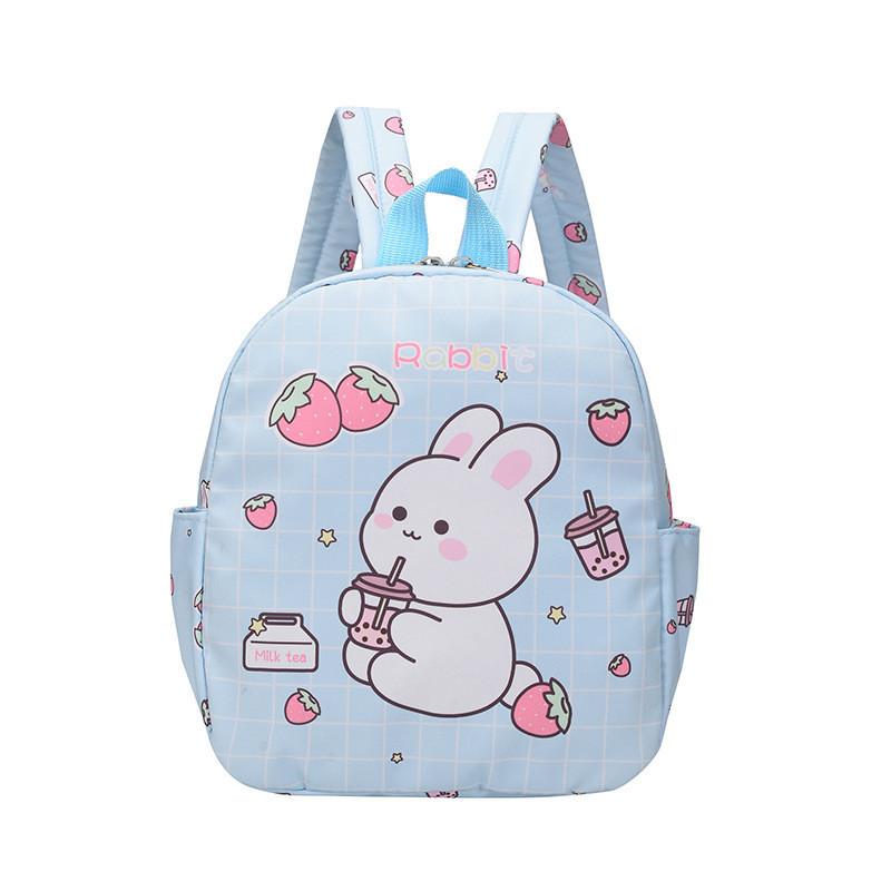 Cute Rabbit Pattern Oxford Cloth Backpack For Children Ideal For School And Playtime