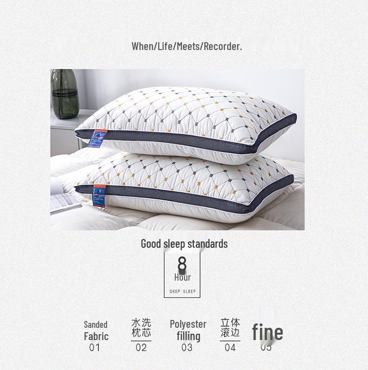 

Новая подушка из перьевого бархата Full Star - Гостиничное качество, Стираемая, Удобная для взрослых 48x74 cm