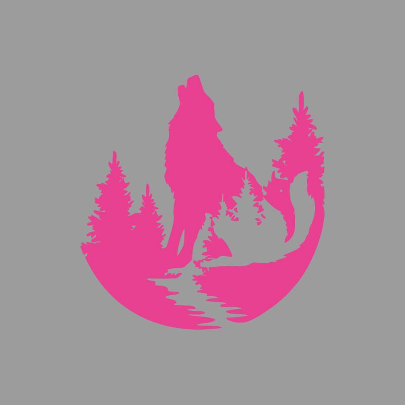 Tribu de la jungle loup hurlant stickers créatifs et drôles pour fans et amateurs de dessins animés, haute qualité pour voitures camions motos et ordinateurs portables M
