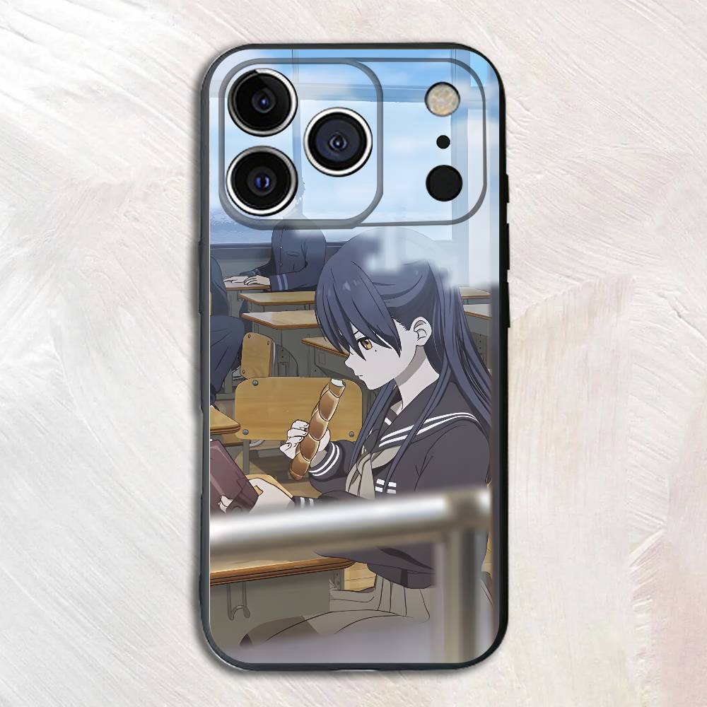 Anime K-Katagakii I-Ichigyoo Black Phone Case For IPhone 17 16 15 14 13 12 13 12 11 Pro Max Plus XS XR Silicone Soft Back Cover