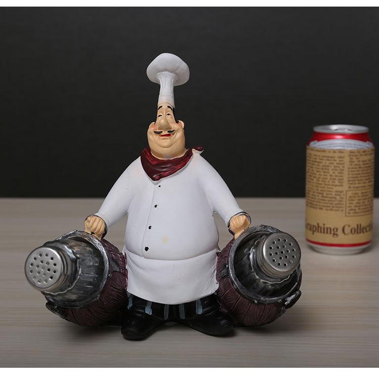 Creative Resin Chef Figurine for Home, Restaurant, or Cafe Decor