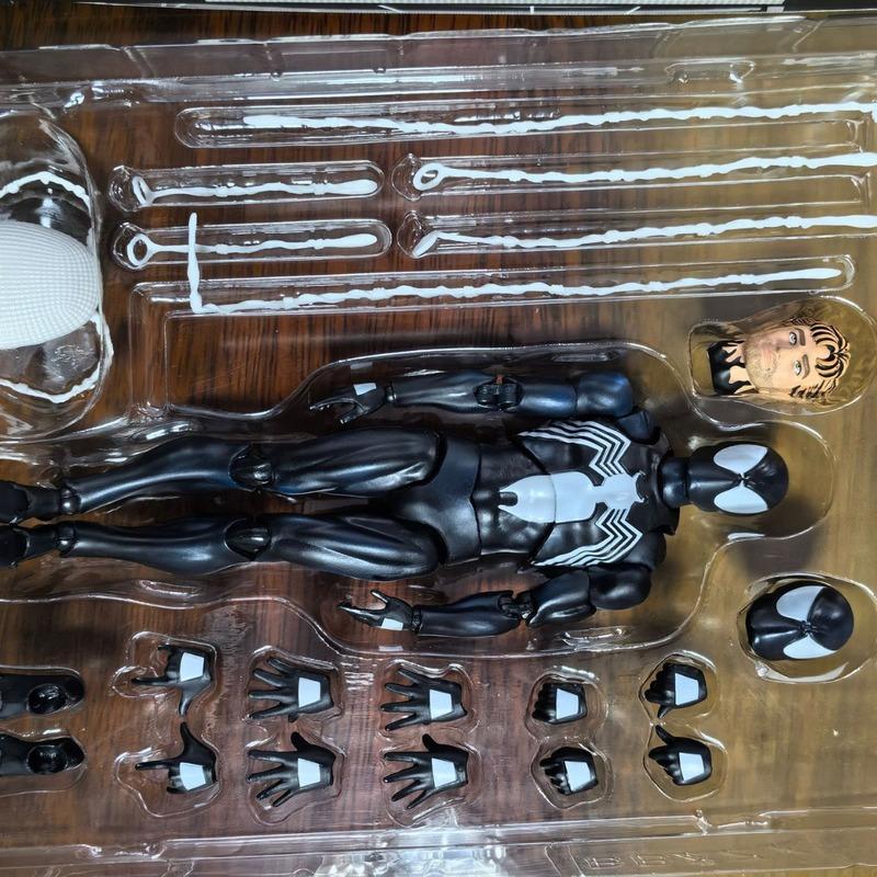 Die Neueste Original Ct Fabrik Mafex147 Symbiont Spider-Man Zeichentrickversion Von Venom Anzug Peter Parker Kann Tun Modell Spielzeug Geschenke