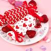 DIY Valentine's Day Candy Container Red Heart Printed Snack Packaging Box  Valentines Day