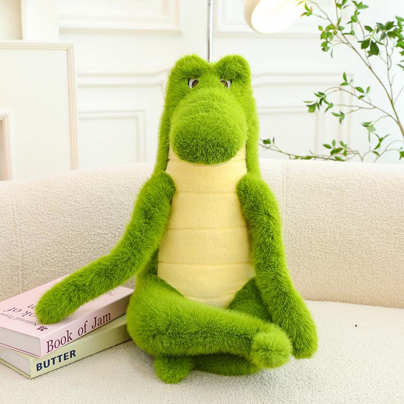 

Милая уверенная игрушка-плюшевый крокодил, подарок на день рождения для мальчика, подушка для сна, сувенир для мероприятий, кольцо 23cm【0.14kg】