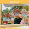 Bear Flower Backpack Plush Keychain With Adorable Character For Toy Collection