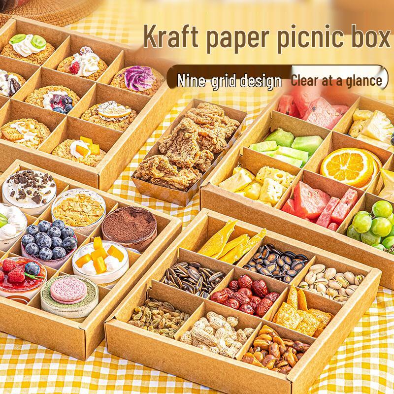 Meidi Nine-Compartment Bento Takeaway Boxes