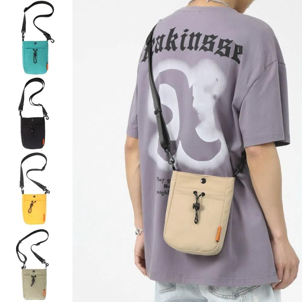 

Multifunctional Nylon Shoulder Bag Casual Men Square Bag Fashion Crossbody Phone Pouch Shopping