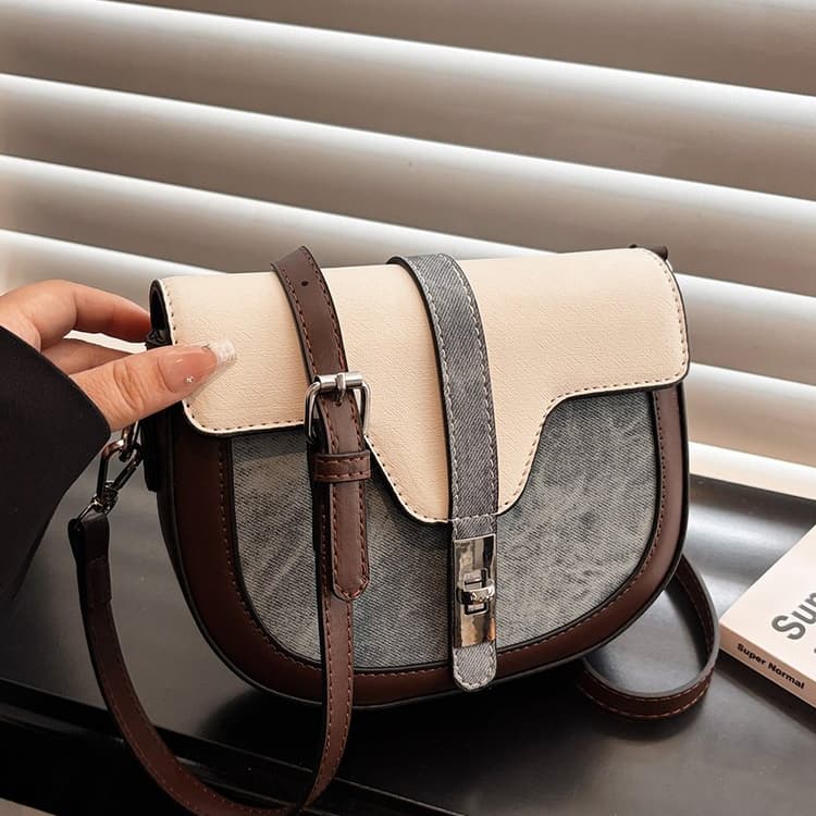 

New women s crossbody saddlebag on one shoulder 20*6*16cm