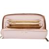 Women' Leather Wallet with Wings Pink Wrist Strap