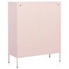 vidaXL Lagerschrank Rosa 80x35x101,5 cm Stahl