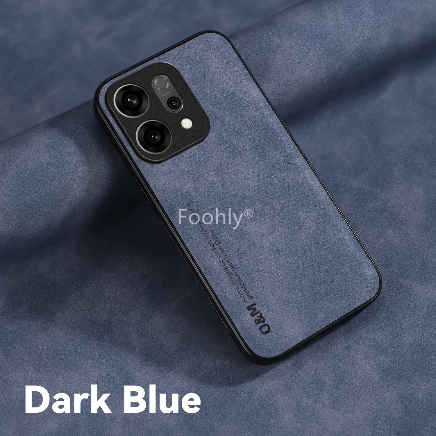 

Магнитный чехол из нубука для OPPO Reno 14 Pro 14F Reno14 F 5G Ren Защитная крышка Ударопрочная задняя накладка Coque Capa Fundas Oppo reno14 f синий