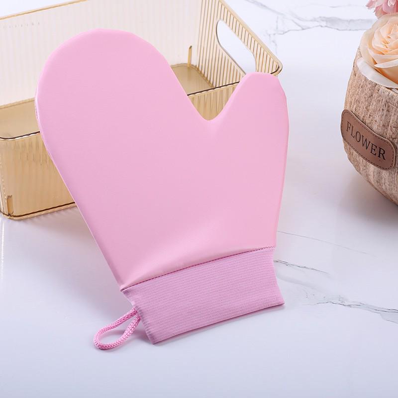 Vodotěsné vločkované rukavice aplikátor tělového mléka pro opalování a koupání