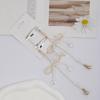 1Pair Pearls Bowknot Hairpin Metal Barrette Original Hair Accessory for Women