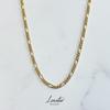 [LUXSTAR] Figaro Chain Necklace, Sterling Silver 925, Gold Plated, Men's & Women's, with Adjustable Chain (Silver, 45cm + 5cm)