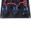 5 Gang 8 Gang Button Rocker Toggle Switch Panel Usb Control For Car Truck Marine Boat RV ATV UTV Camper Caravan Circuit Breaker