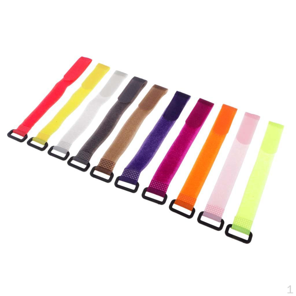 

10 шт./лот 20 см ремни для удочки, нейлоновый многоразовый держатель для галстука