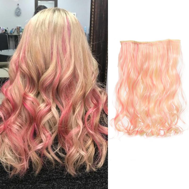 5 luxurious long wave hair clips high-quality BB clip synthetic wig elegant and natural daily styling suitable for all women