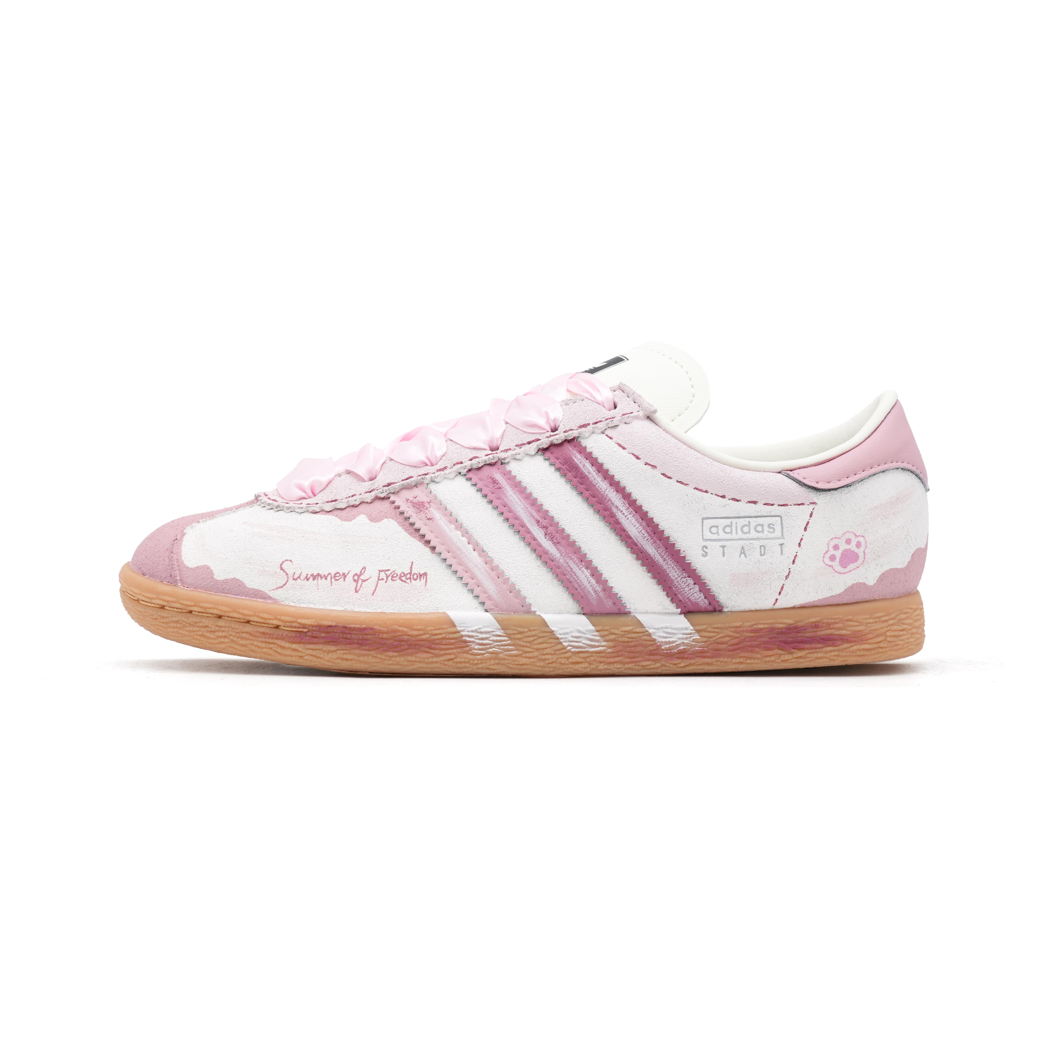 

Adidas Originals Stadt Pink Cat Claws Abrasion Resistant Low top Skateboard Shoes Unisex JR6343(Team1047-) 35⅔