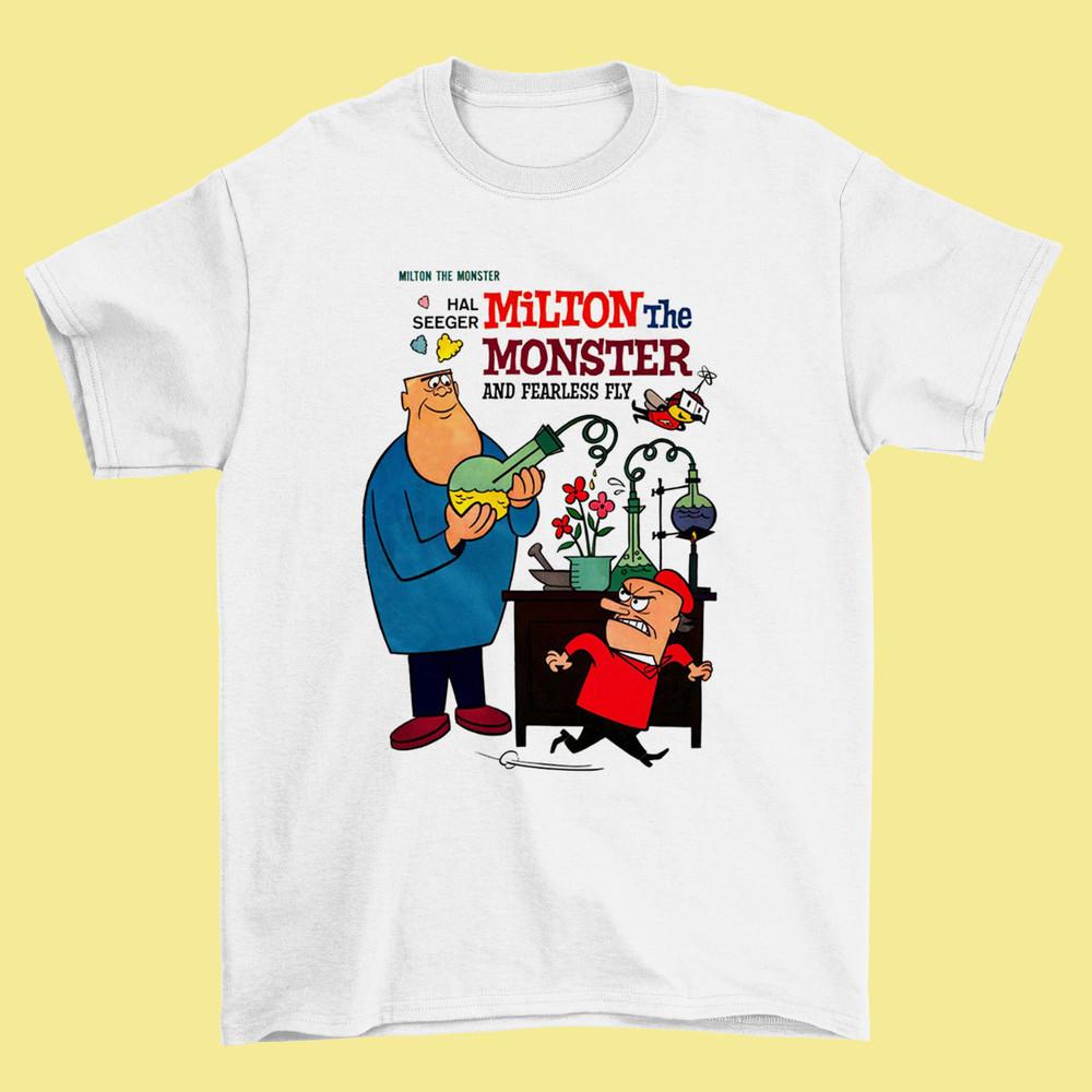 Milton The Monster comic Tshirt White Cotton Tee For Men Women S4XL Unisex T-Shirt S