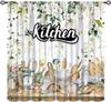 Fruit Grape Curtains, Retro Country Style Rattan Fruit Pattern Window Decoration, Suitable for Living Room, Bedroom and Kitchen