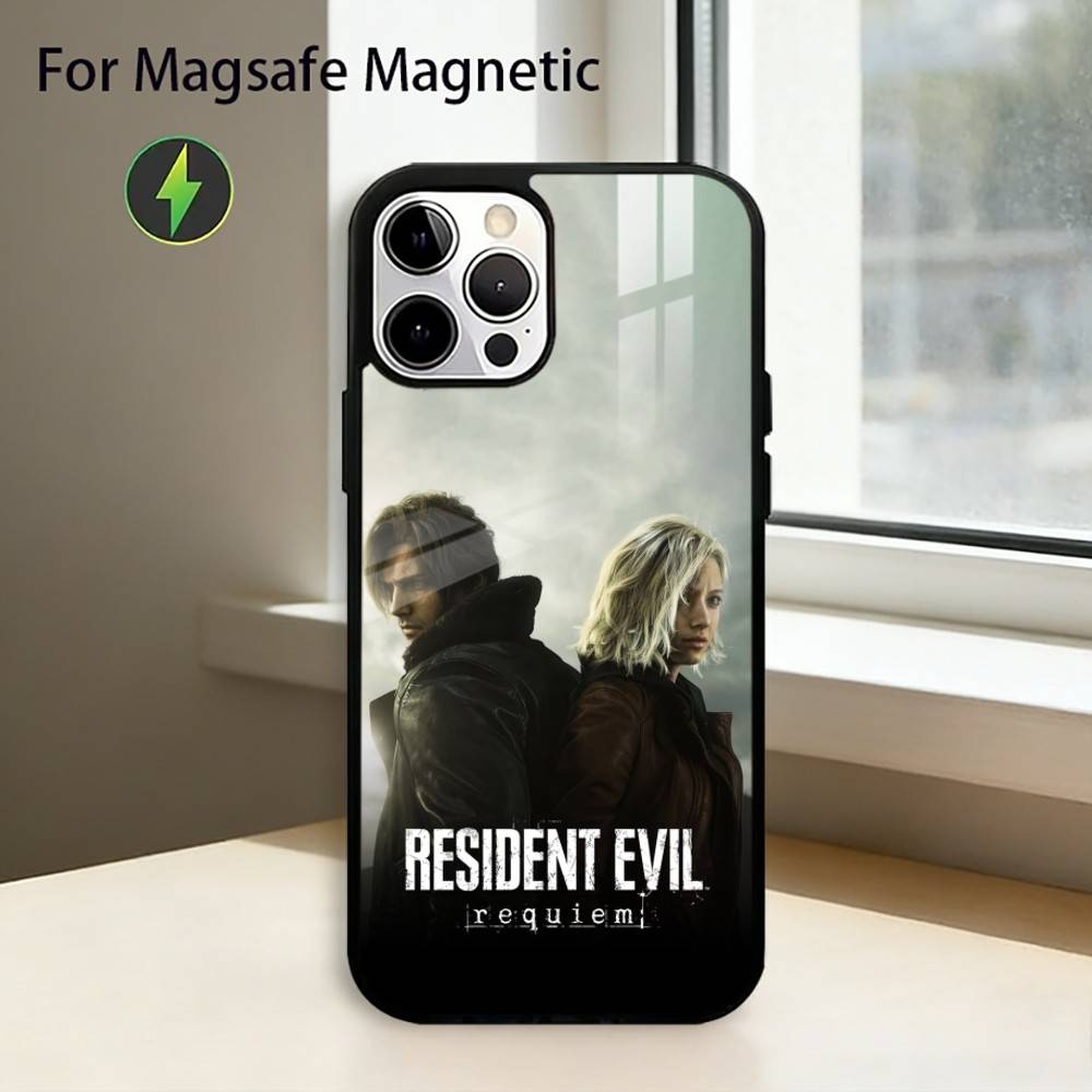 RER Ganme R-Resident Evil R-Requiem Phone Case For iPhone17,16,15,14,13,12,11 Plus,Pro Magnetic with Magsafe Wireless Charging