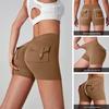 Women's Quick-Dry Peach Butt Yoga Shorts with Cargo Pockets
