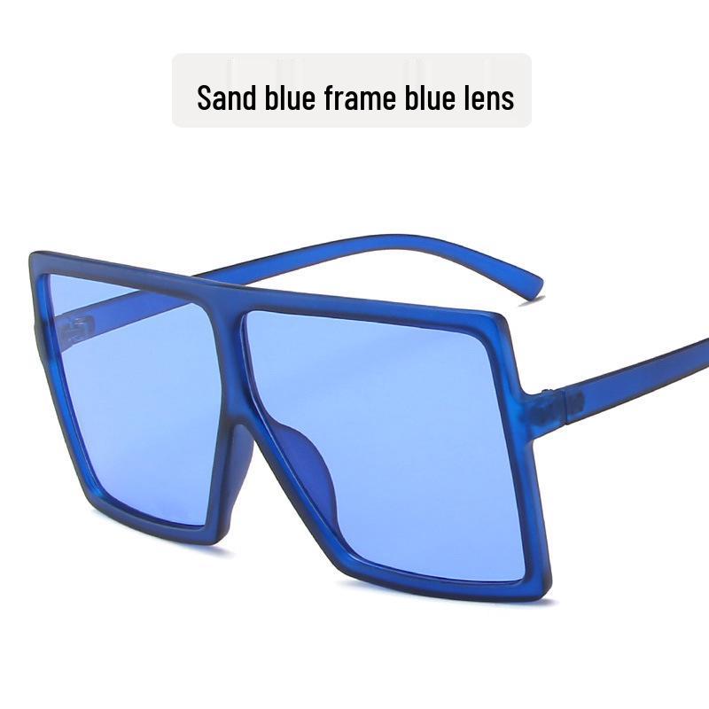 Stylowe Damskie Okulary Przeciwsłoneczne w Kwadratowej Oprawce z Metalowymi Zawiasami - Modny Europejski i Amerykański Design