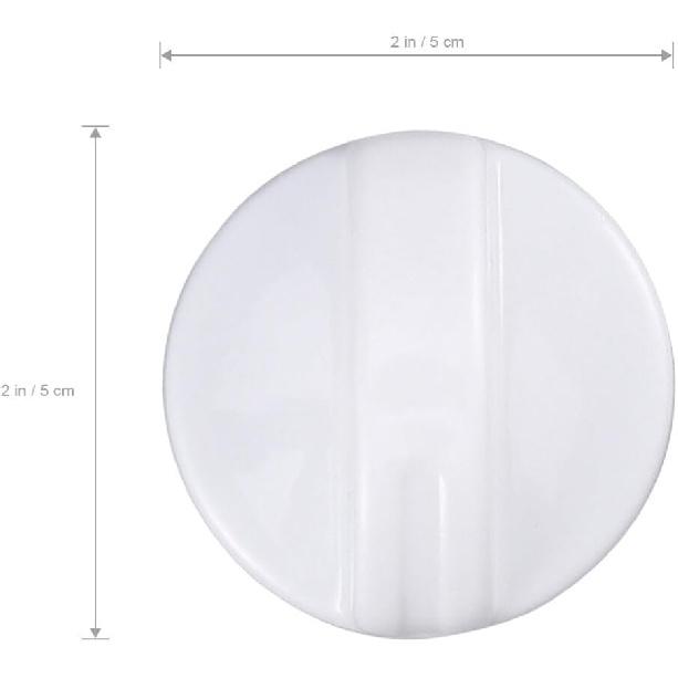 VOSAREA Timer Knob Dryer Washer Washing Machine Turning Timer Control Knob Universal Switch Knob Replacement Part (White)