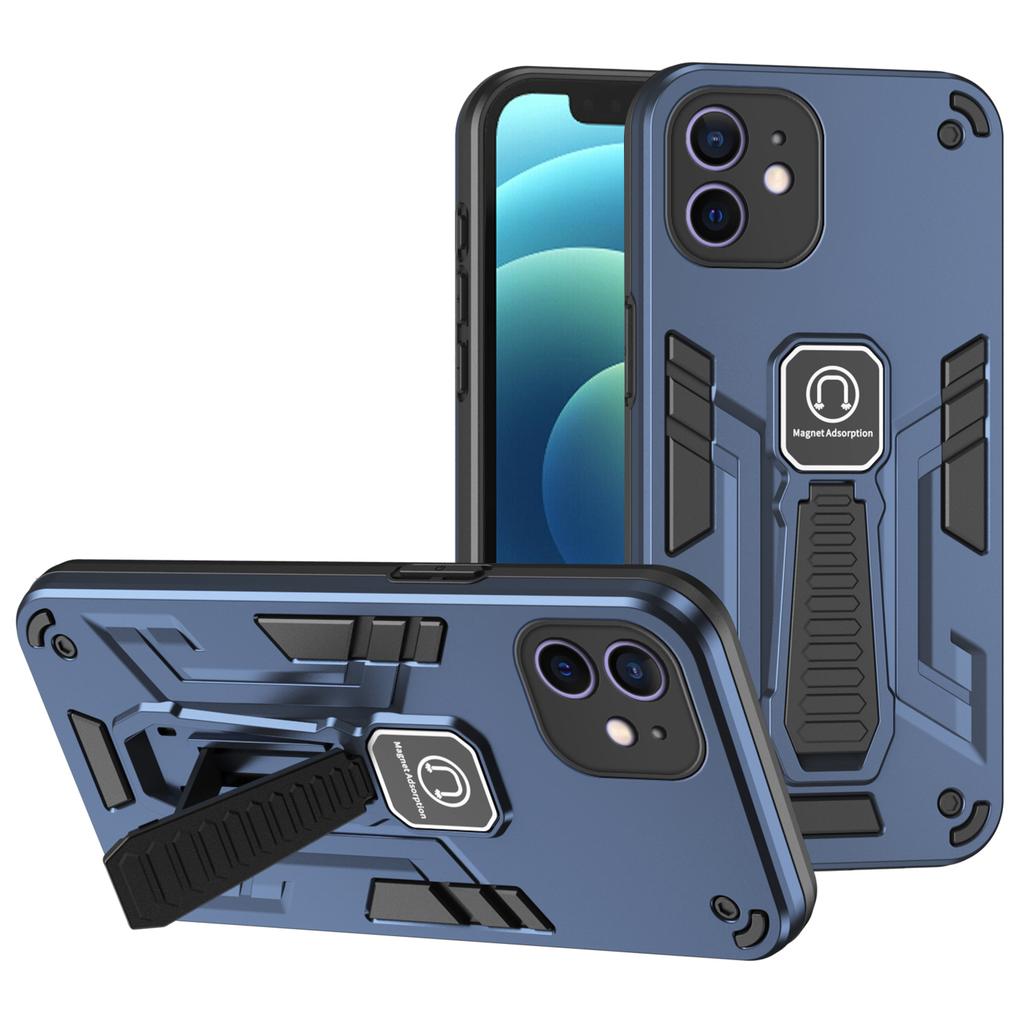 For iPhone 12 Phone Case Kickstand Cover Support Magnetic Car Mount