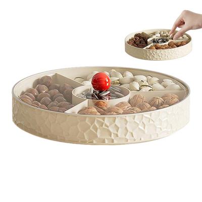 Bandeja de Frutas Bandeja de Snacks Plato de Frutas Soporte de Frutas de Múltiples Capas Plato de Frutas Dividido Bandeja de Servir Frutas Con Tapa Para Frutas