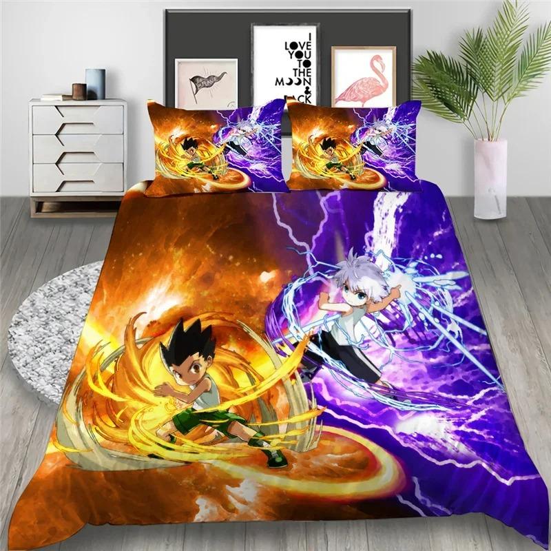Anime HUNTER HUNTER  Bedding Set Duvet Cover Bedroom Comforter Covers Single Twin King Size Quilt Cover Home Textile