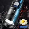 5000LM Ultra Bright Tactical Light Built-in Battery Powerful P70 LED Flashlights Emergency Spotlight Telescopic Zoom Flash Light