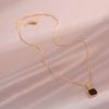 2025 Luxury Square Pendant Necklace - Women's High-End Clavicle Chain Choker