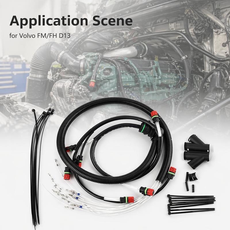 22248490 Injector Wiring Harness for Volvo D13 2008-2016 Truck Engine Electrical Cable Assembly Replacement Part Kit Set