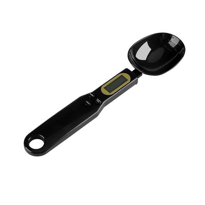 Bilancia da Cucina Digitale Elettronica Portatile 500g/0.1g con LCD e Cucchiai Misuratori (Nero)