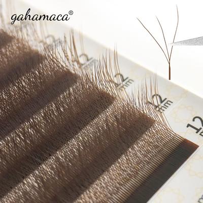GAHAMACA 3D przedłużanie rzęs w kształcie litery W 3 końcówki C/D Curl wysokiej jakości rosyjska objętość Idividual naturalne sztuczne rzęsy