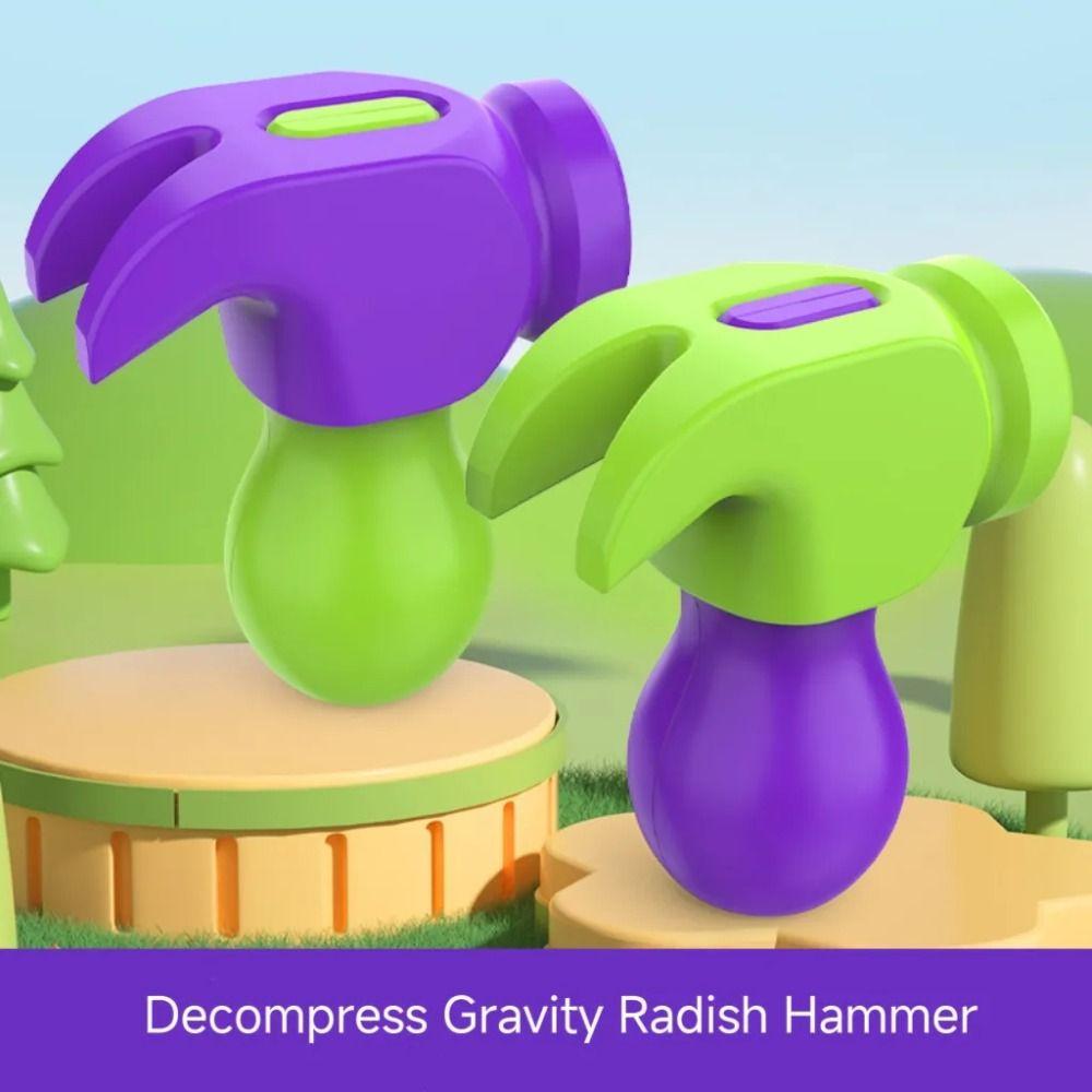 

Carrot Radish Hammer Model Mini Model 3D Printing Carrot Hammer Gravity Hammer Toy Fidget Pack